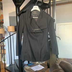 Black Shawl Pea Coat